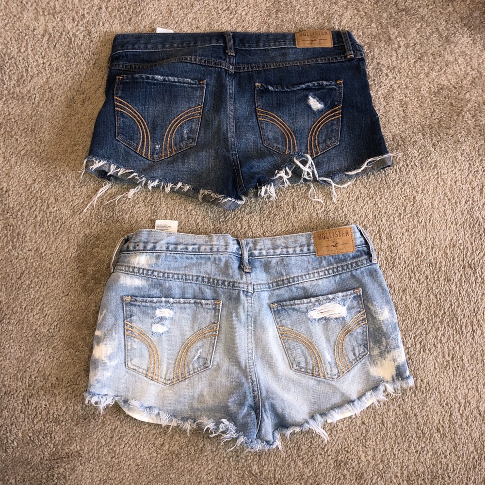 Hollister Distressed Denim Shorts (Two Pairs) - Picture 2 of 5